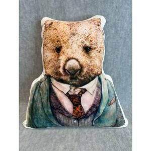 Adorable‎ Wombat in Suit Novelty Shaped Pillow Toy
